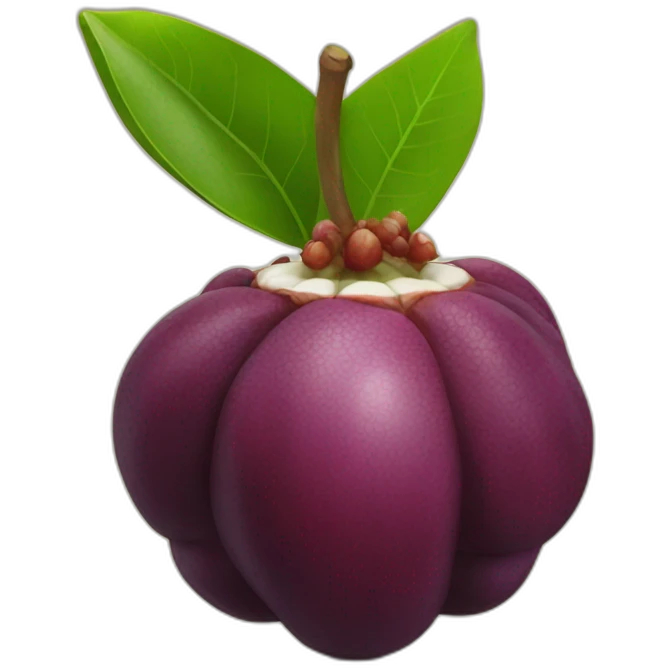 mangosteen fruit emoji