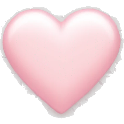 Light pink heart with snowflakes all around it  emoji