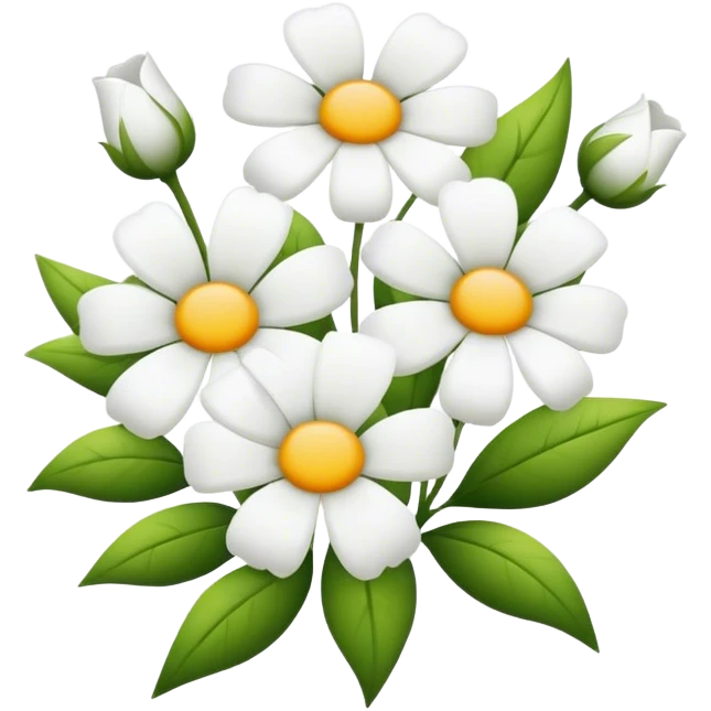 fiori bianchi  emoji
