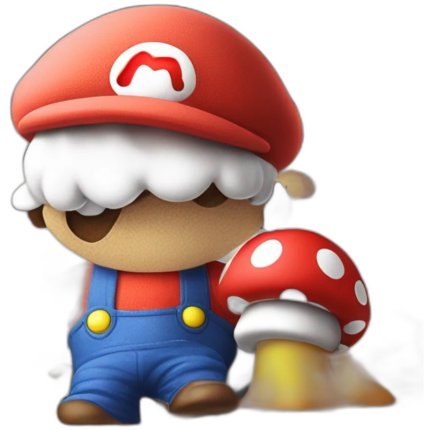 Mario in Red Overalls emoji