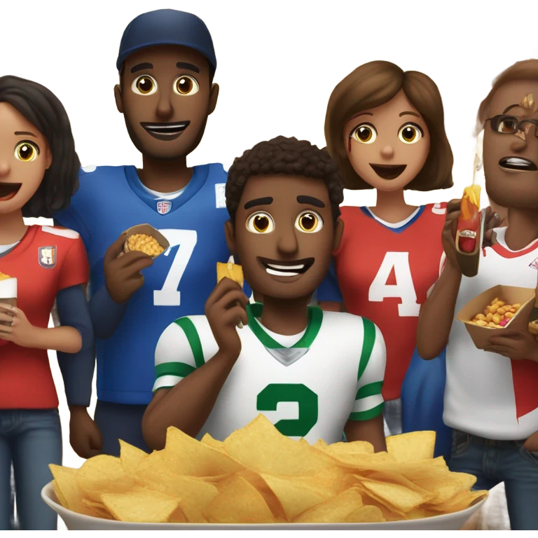 Super Bowl party emoji