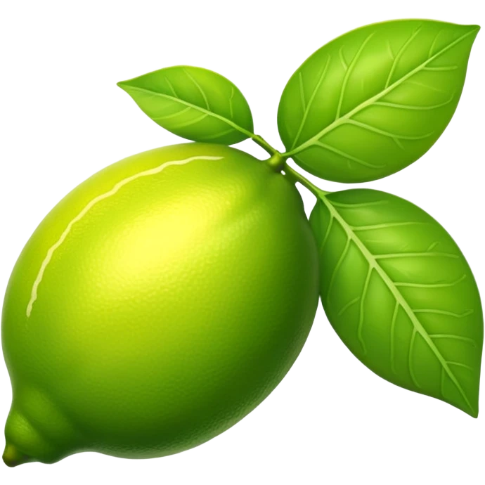 One Lime Green Lemon Leaf emoji