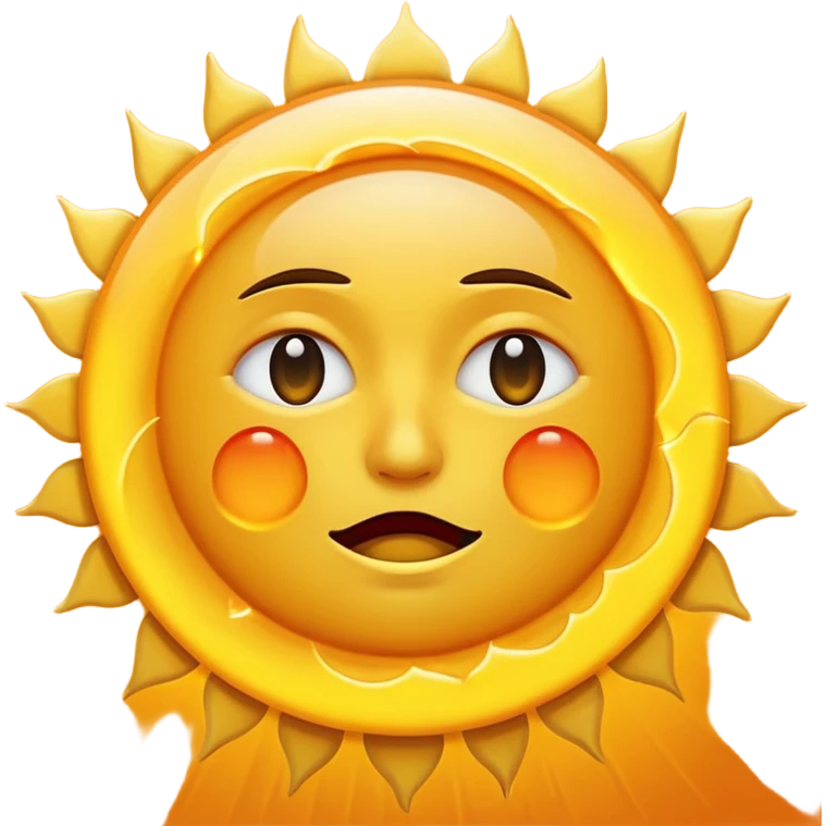 moon in front of the sun (in an eclipse) with classic emoji tear (crying) emoji