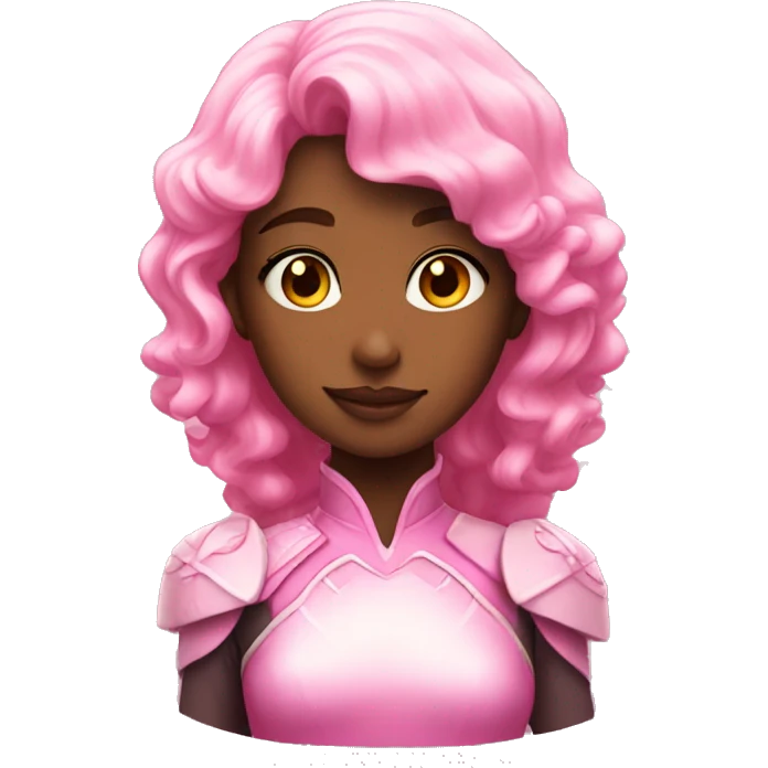 a pretty pink space princess emoji