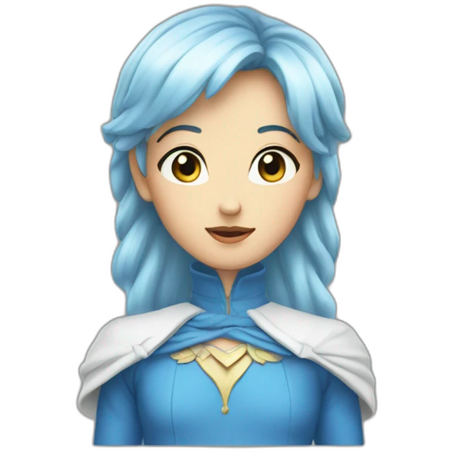 Cœur bleu ciel emoji