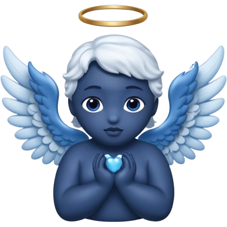 blueberry with angel wings emoji