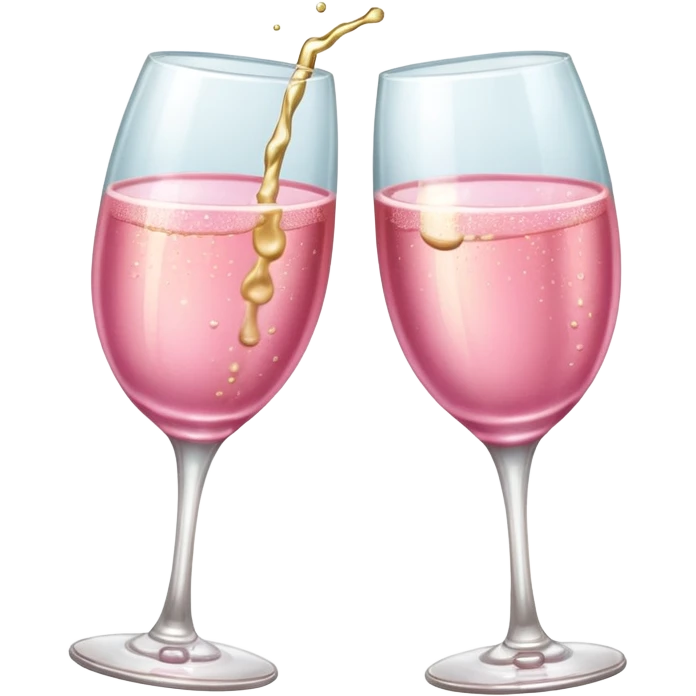 pink champagne rococo glasses cheers emoji