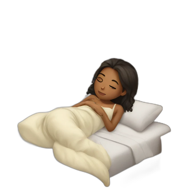 Girl in bed emoji