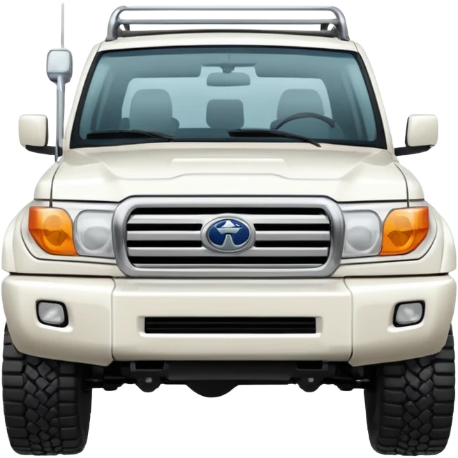 white land cruiser  emoji