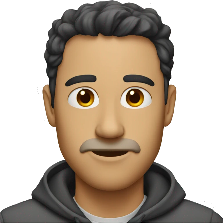 guy with no nose emoji
