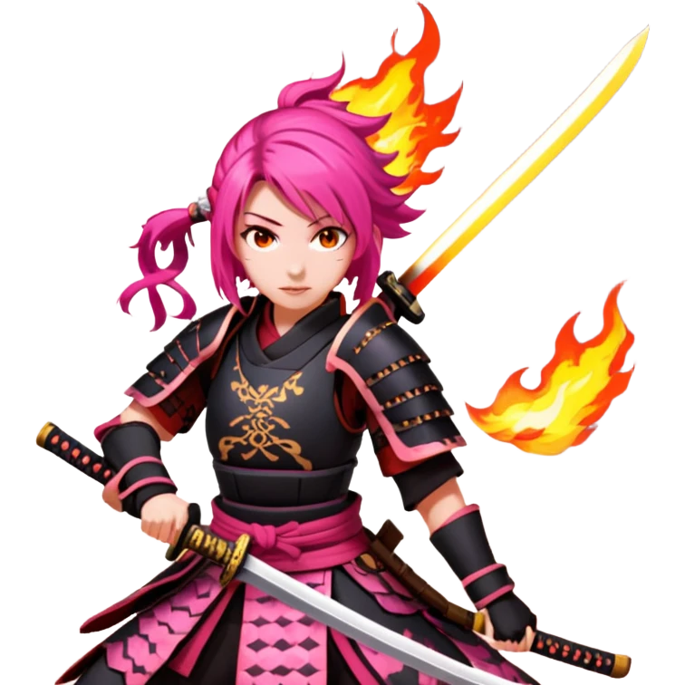 Fire-Wielding Samurai emoji