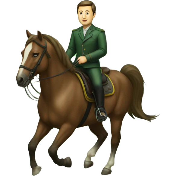 Zelensky on a horse emoji