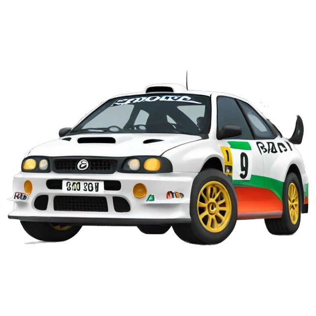 Rally car emoji