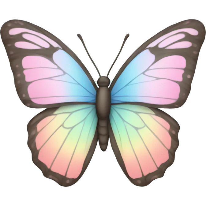 Pastel butterfly emoji