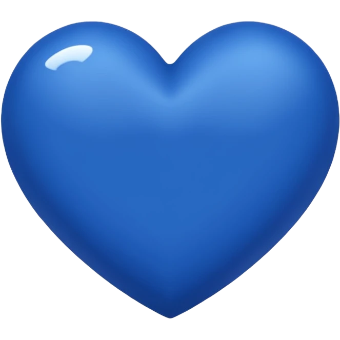 blue (royal blue shade) heart emoji