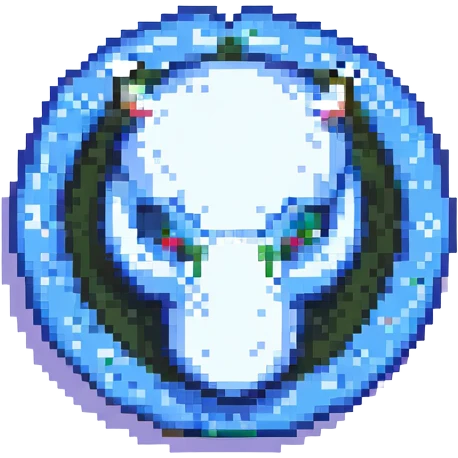 Discord logo with pixelated effect, retro video game vibe, no text emoji