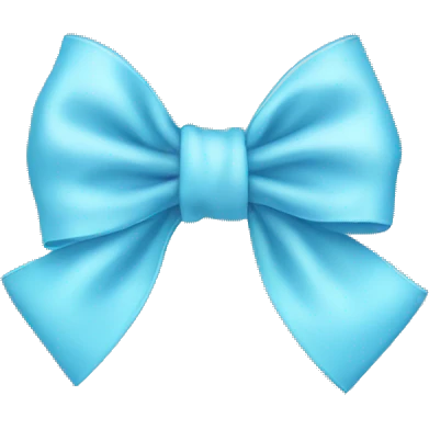 Baby blue bow  emoji