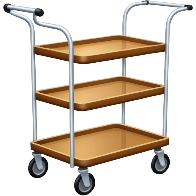 single tier hotel trolley emoji
