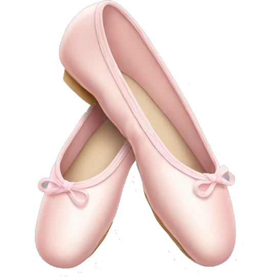 Pale pink ballet shoes emoji