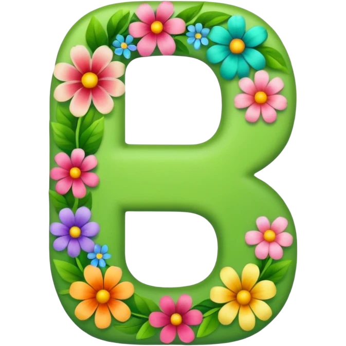 line of number 7s with floral decorations around the edges emoji