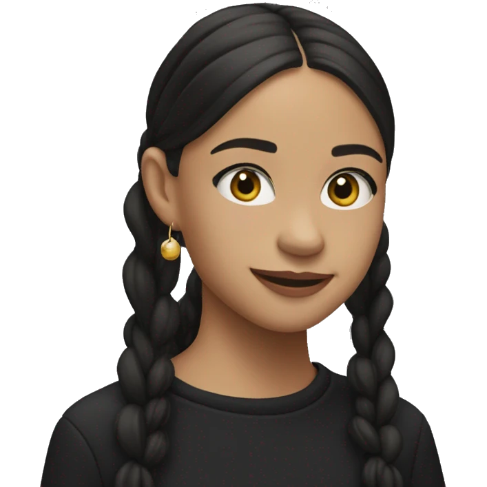 olivia rodrigo in black emoji