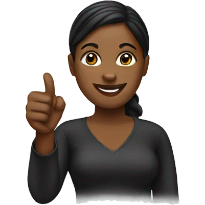Black woman thumbs up emoji