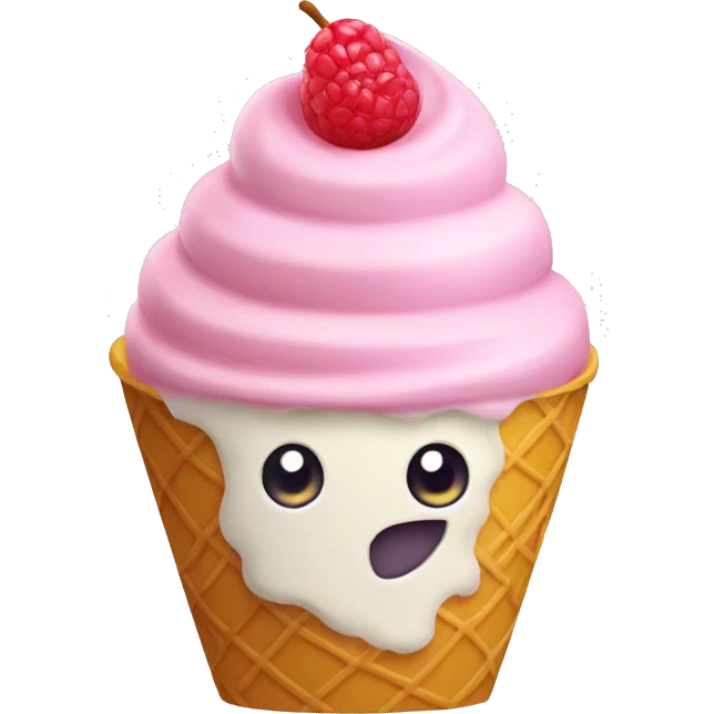 Fruit ice cream emoji