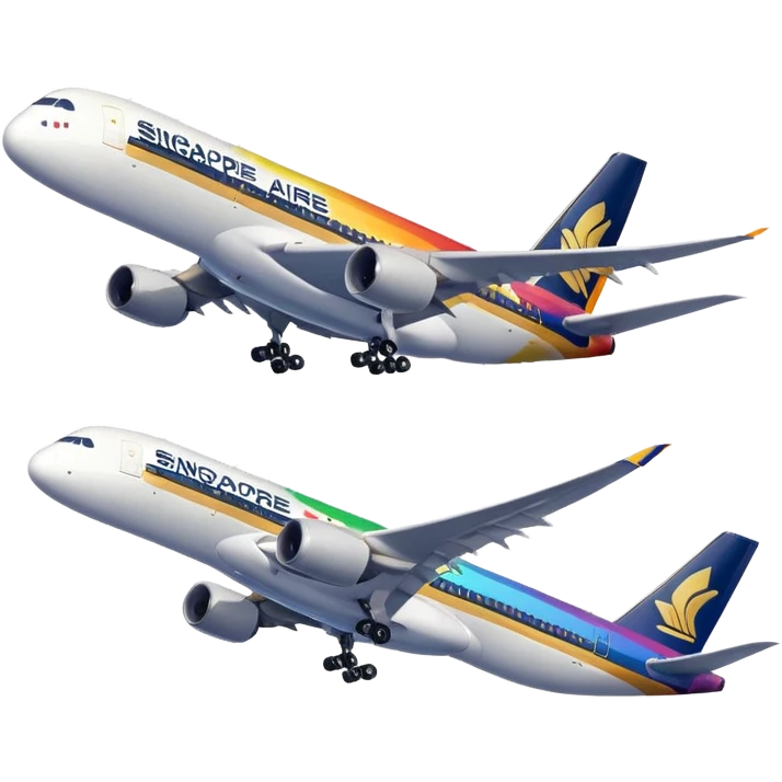 Singapore Airlines Rainbow emoji