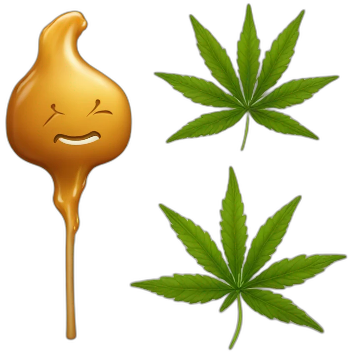 Weed with caramel  emoji