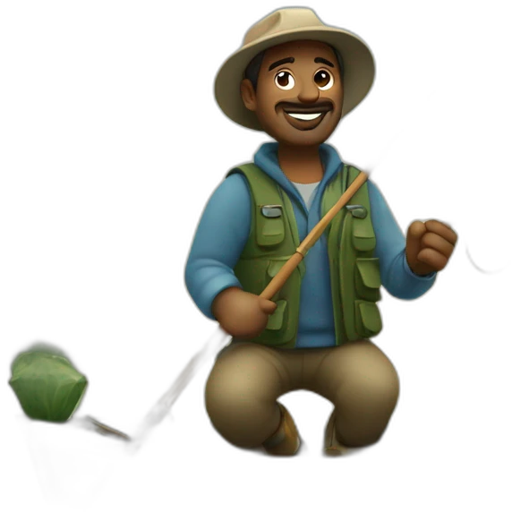 fisherman fishing emoji