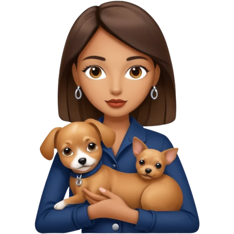 Dior model with pet emoji