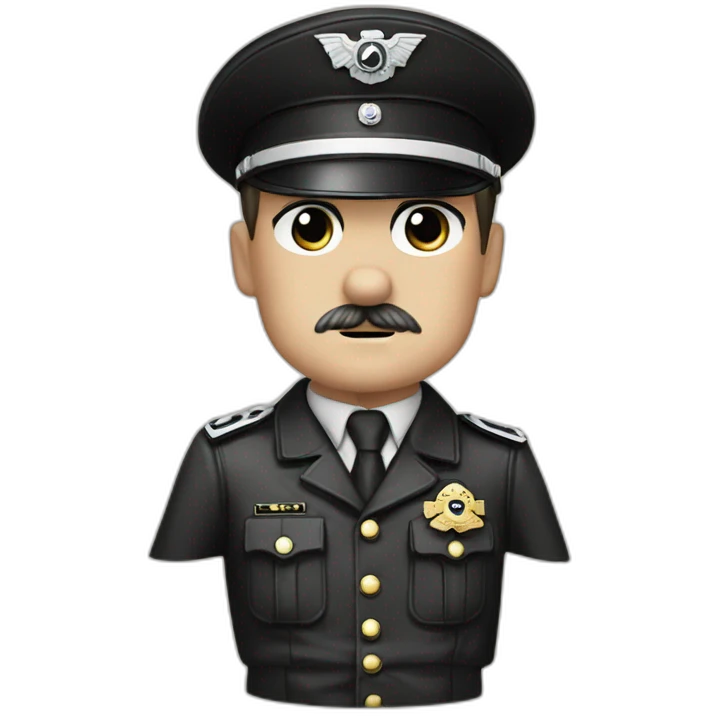 Adolf Hitler is batman ss officer nice emoji