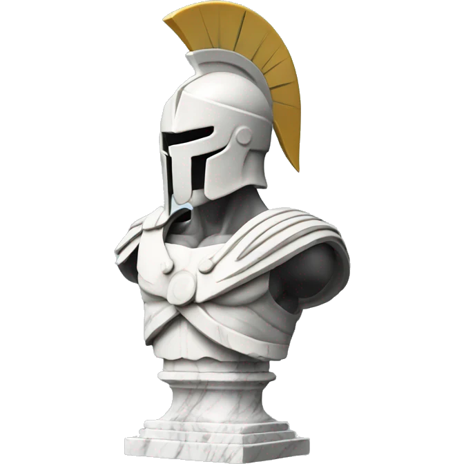 marble statue of spartan warrior emoji