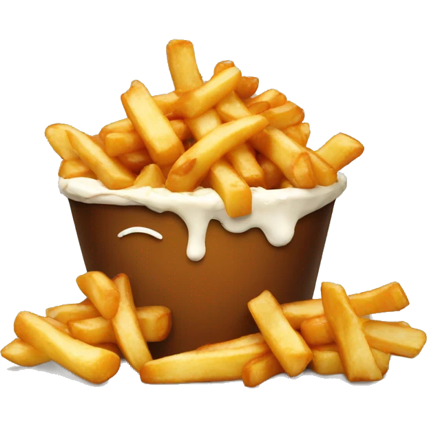 Poutine with a poutine  emoji