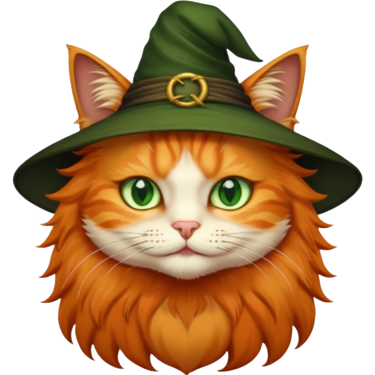witchy orange cat emoji