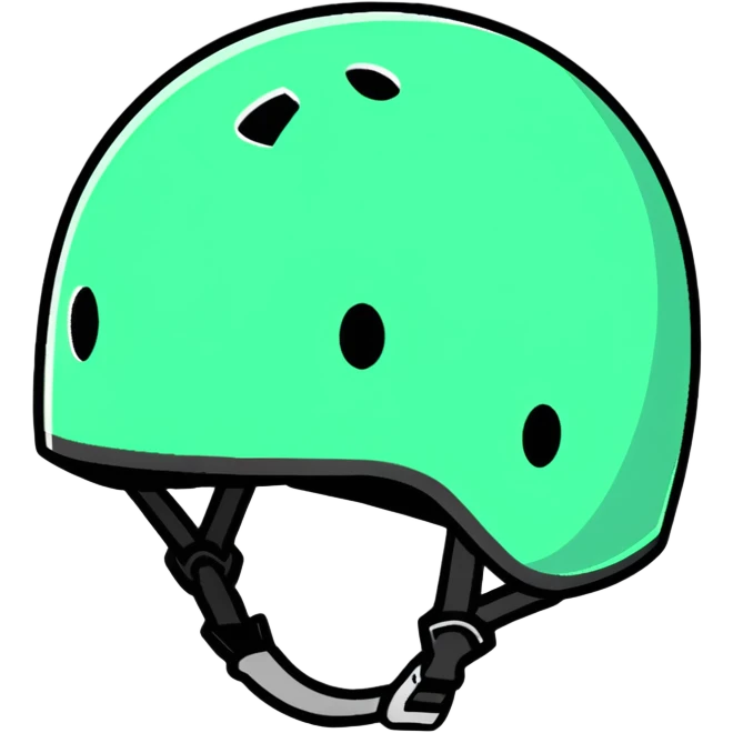 bike helmet, stupid face emoji