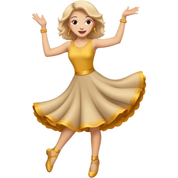 танцующая женщина в полный рост emoji