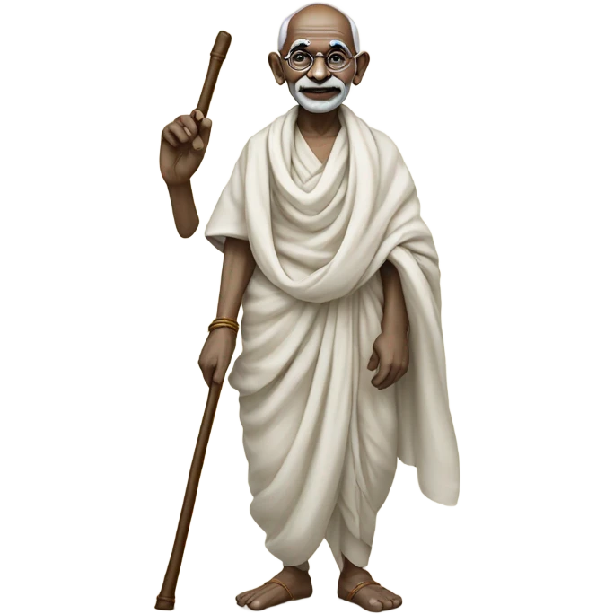 Gandhi statue emoji