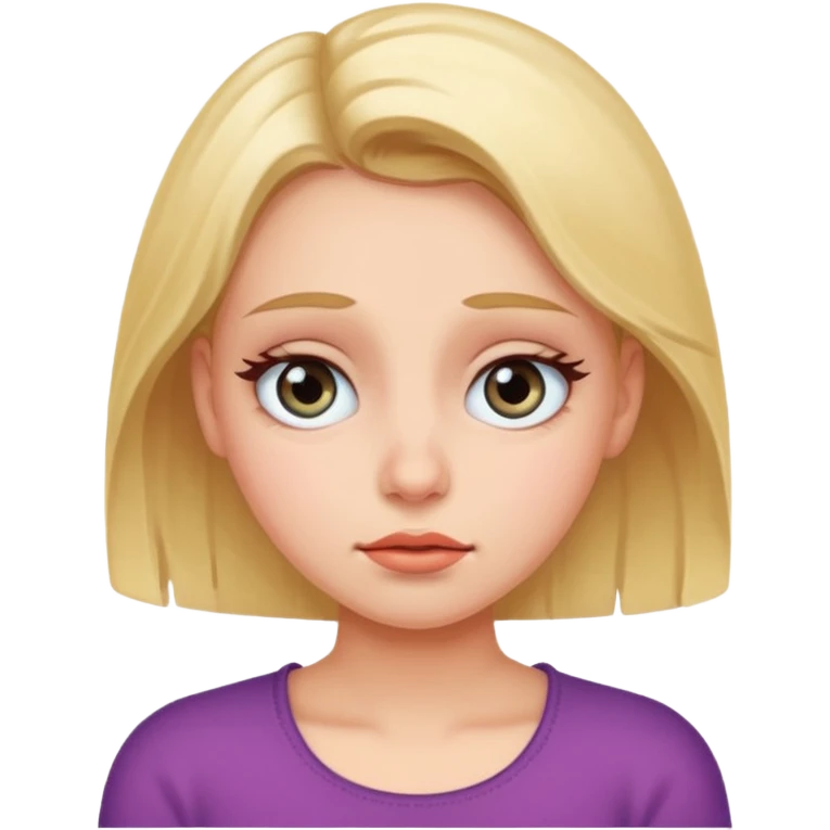 Girl rolling eyes emoji