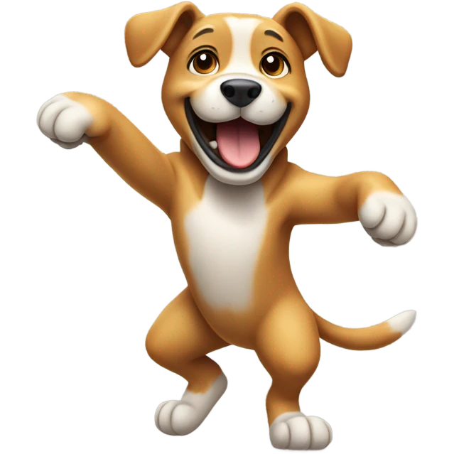 dog dancing emoji