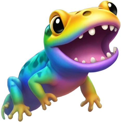 salamander blowing bubbles  emoji