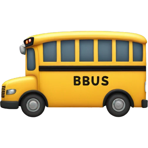 cat school bus emoji