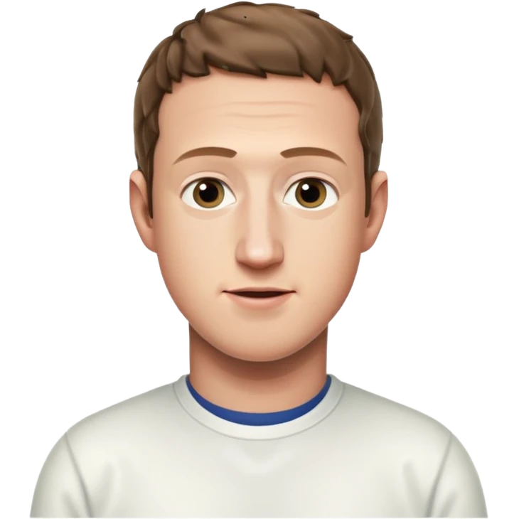 mark zuckeberg in white emoji