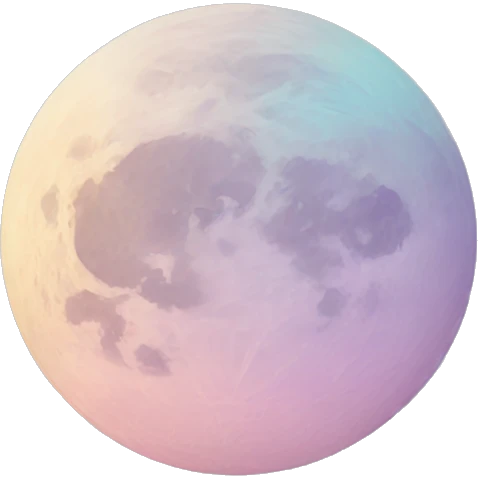 Pastel moon  emoji