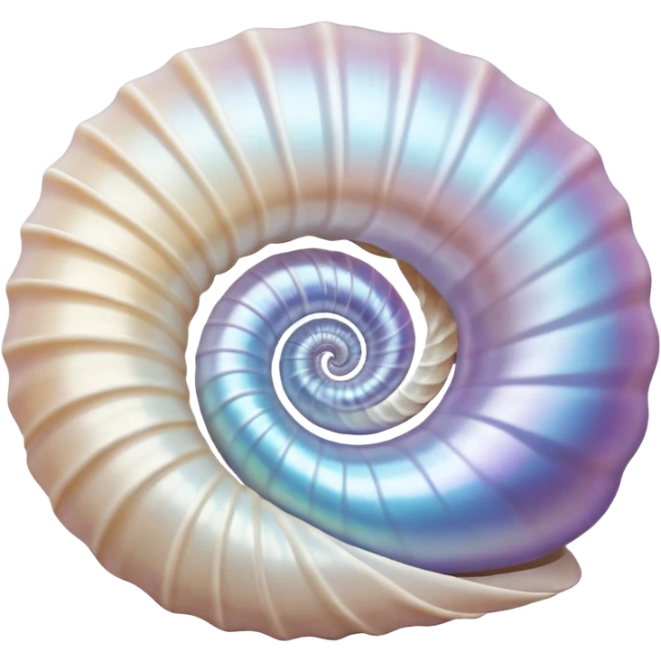 white seashell spiral emoji
