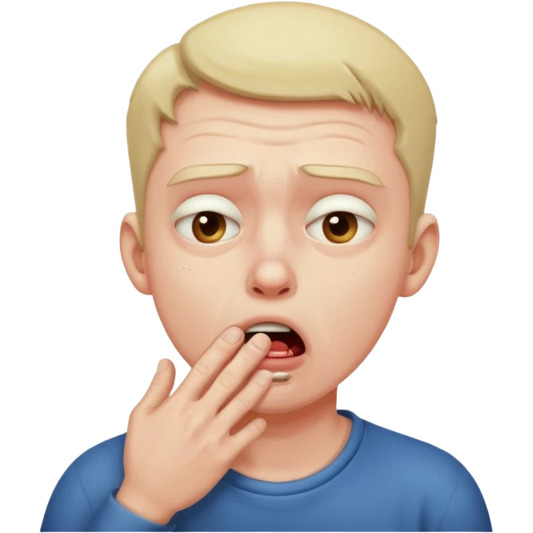 Guy choking  emoji