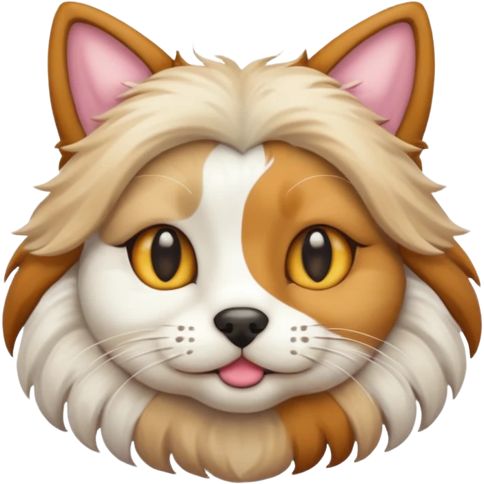 cat and dog one body emoji