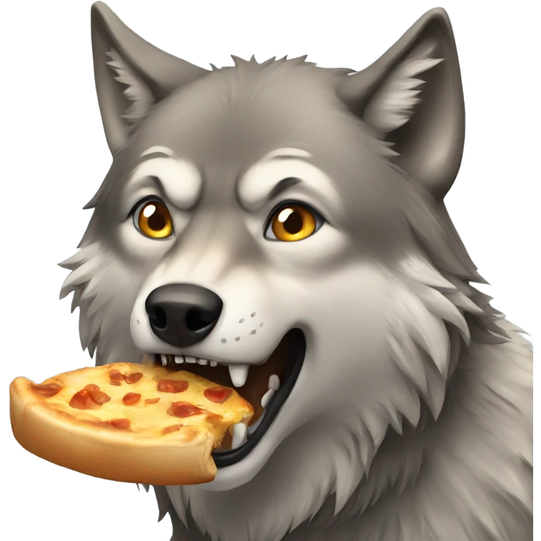 Hungry wolf emoji