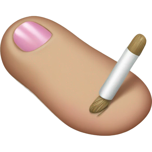 Toenail painting emoji