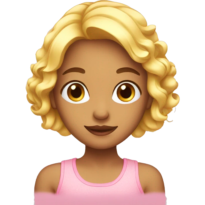 A girly girl emoji